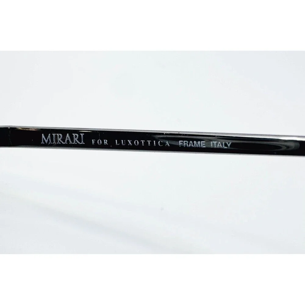 Mirari Eyeglasses Mens Black Aviator Double Bridge 5504 4002 56-17-140